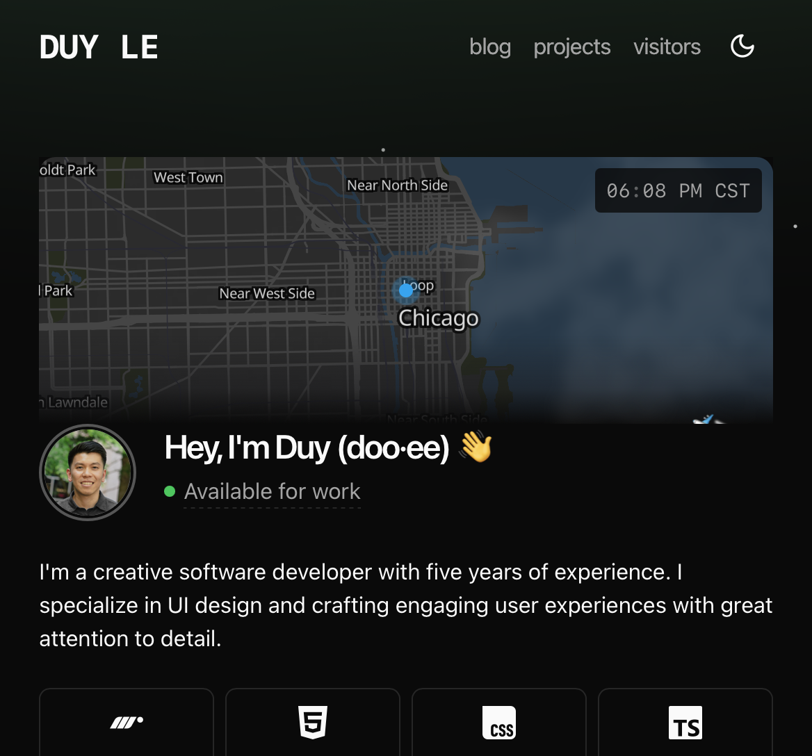 Duy's Personal Portfolio Website